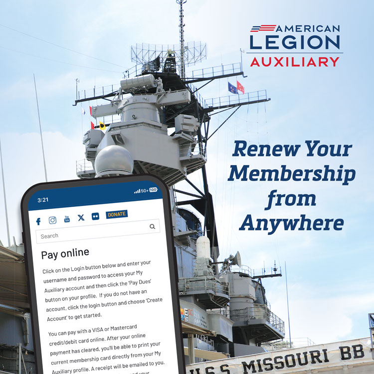 The time is now to renew your Auxiliary membership
