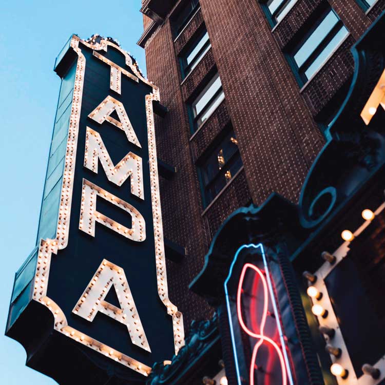 Tampa theater sign