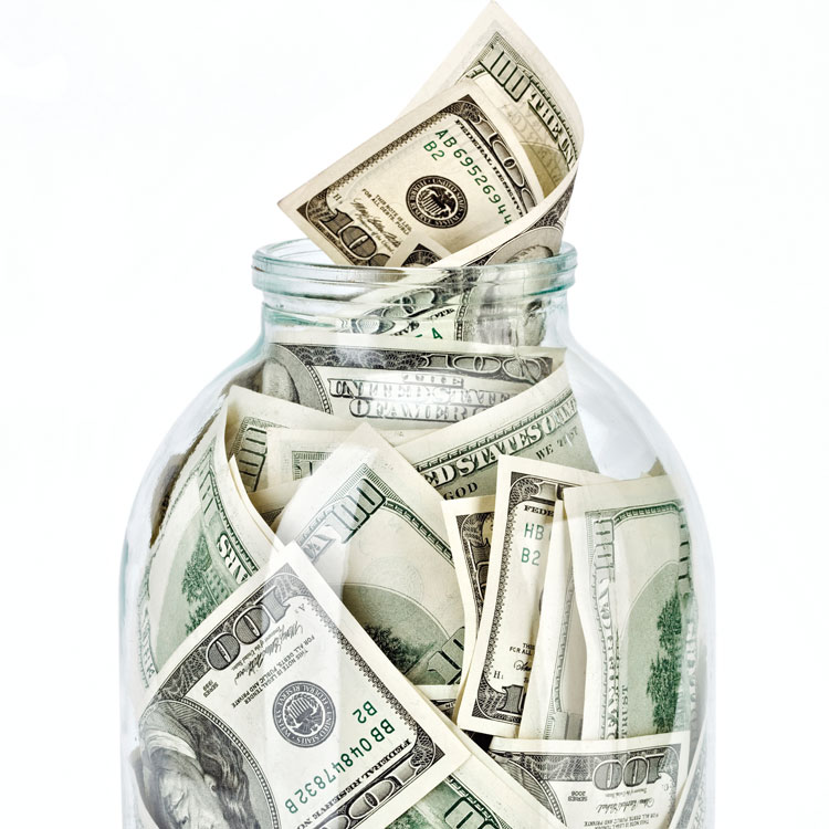 jar of money