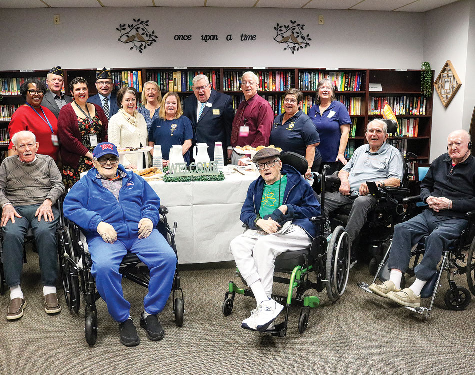 New Jersey unit helps veterans facility library with a book makeover