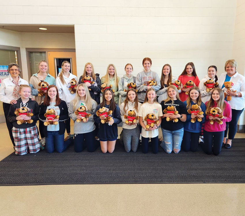 North Dakota Legion Family provides comfort bears to children