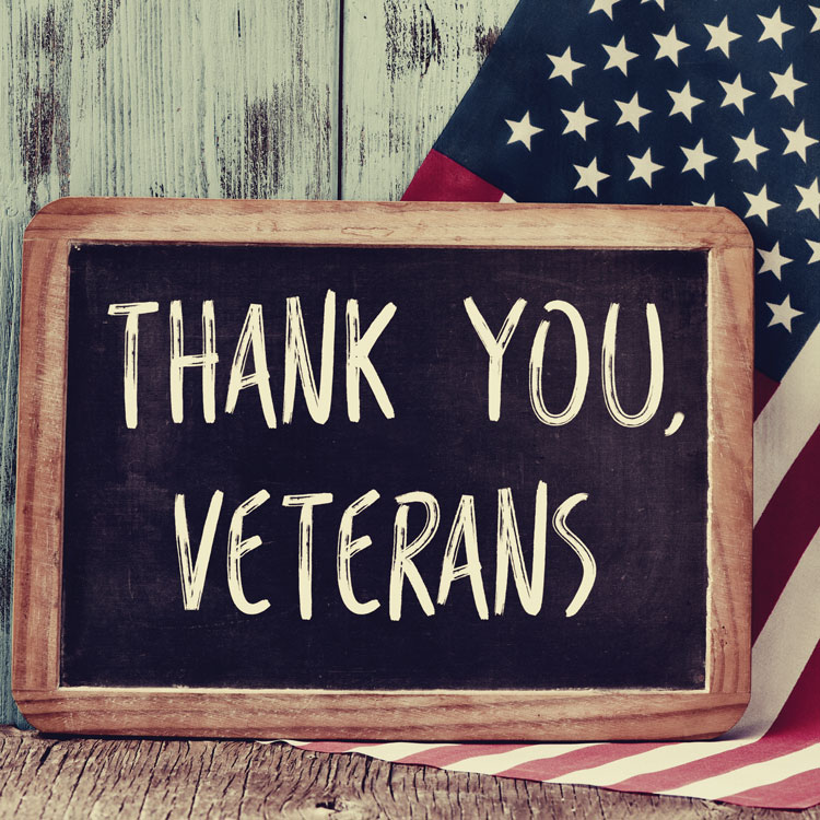 thank you veterans sign 