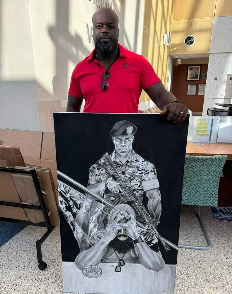Veteran’s rekindling with art lands him in National Veterans Creative Art Festival